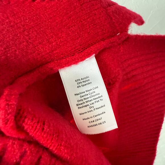 NEW Talbots Women's Sweater 2X Plus Size Open Knit Christmas Acrylic Comfy FF24 - Picture 7 of 7